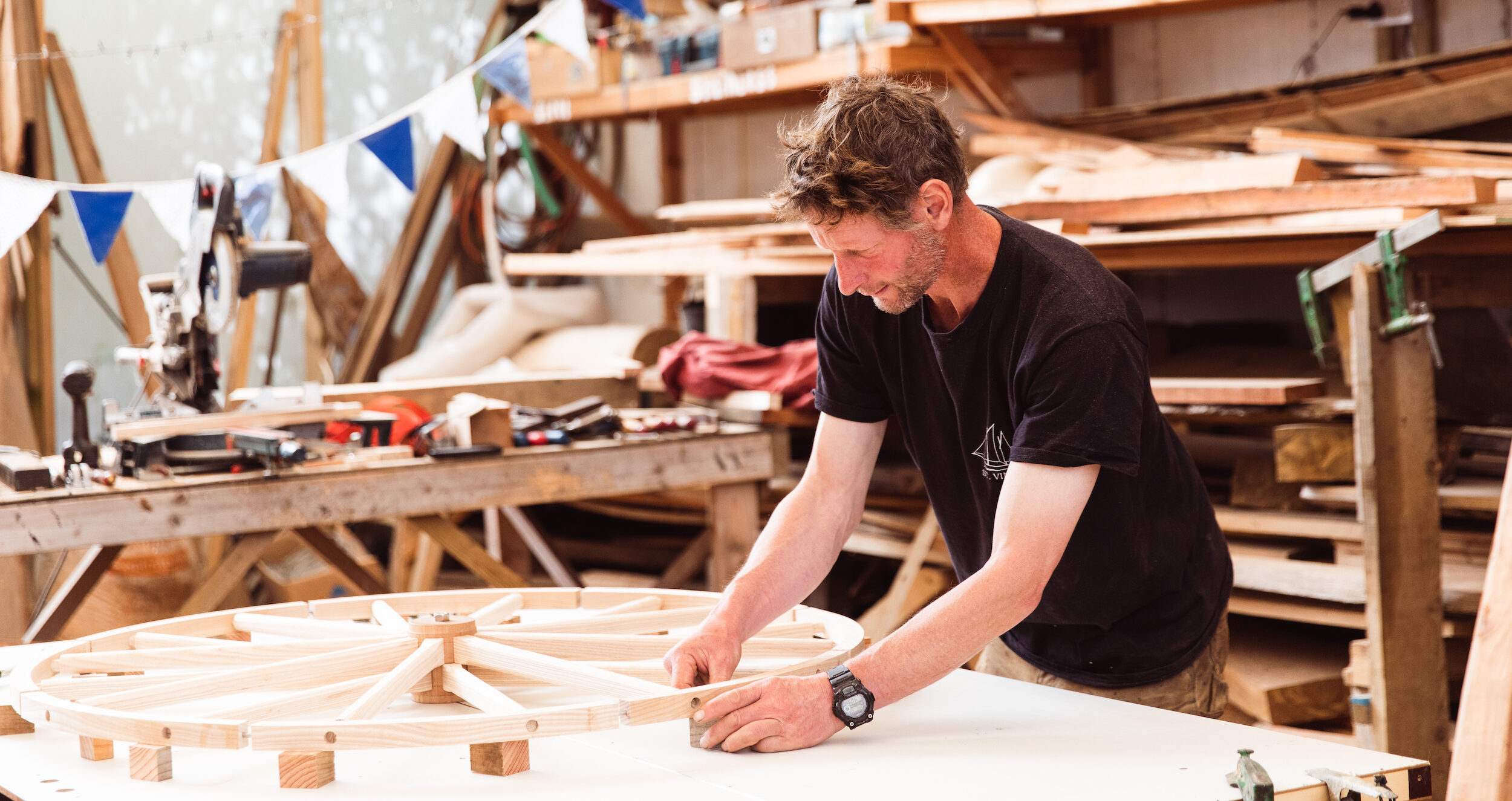 Endura is recreating a pedal bike with the help of Tom Loftus, a boat builder.