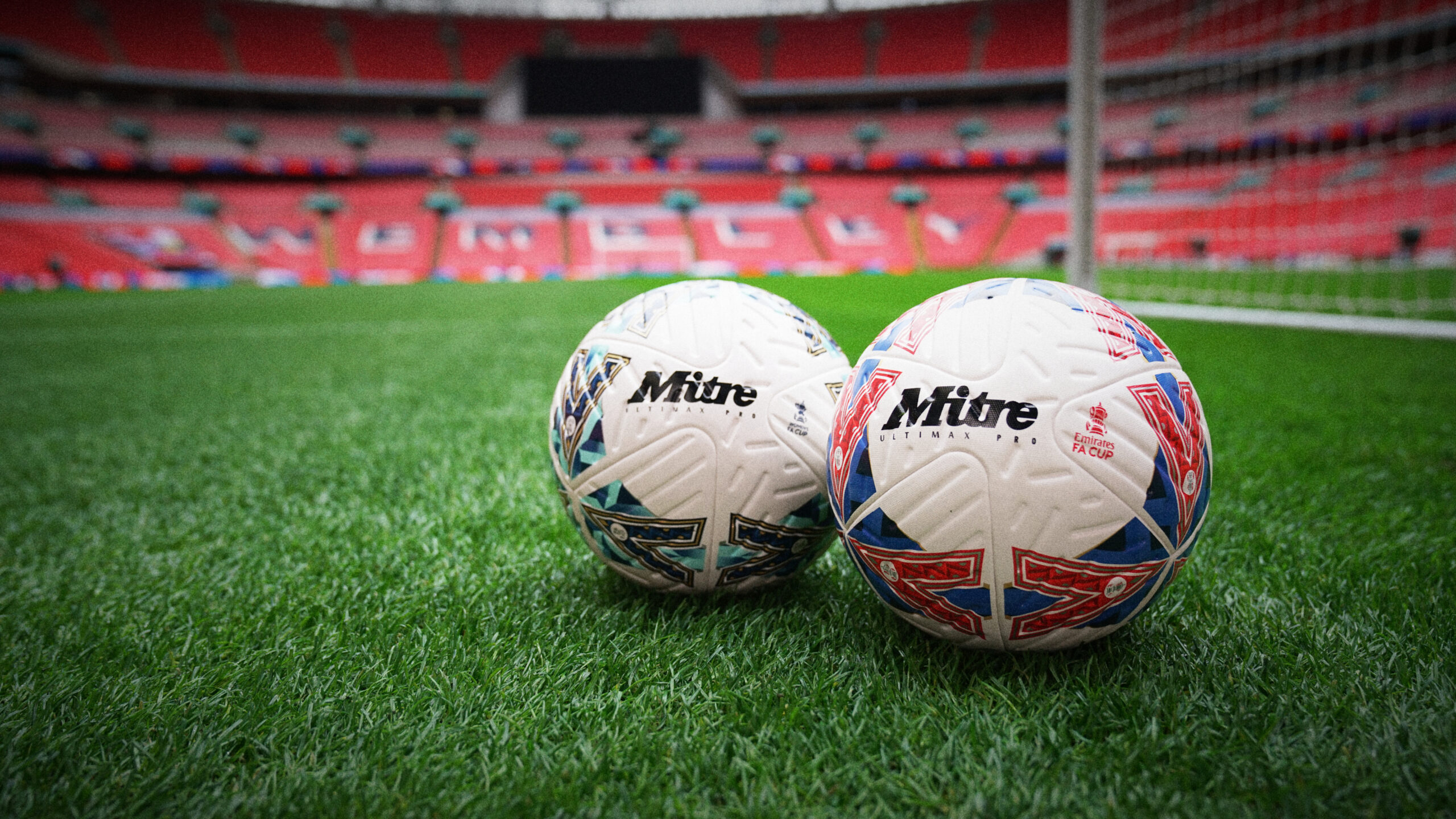 The new Mitre x FA Cup ball designs.