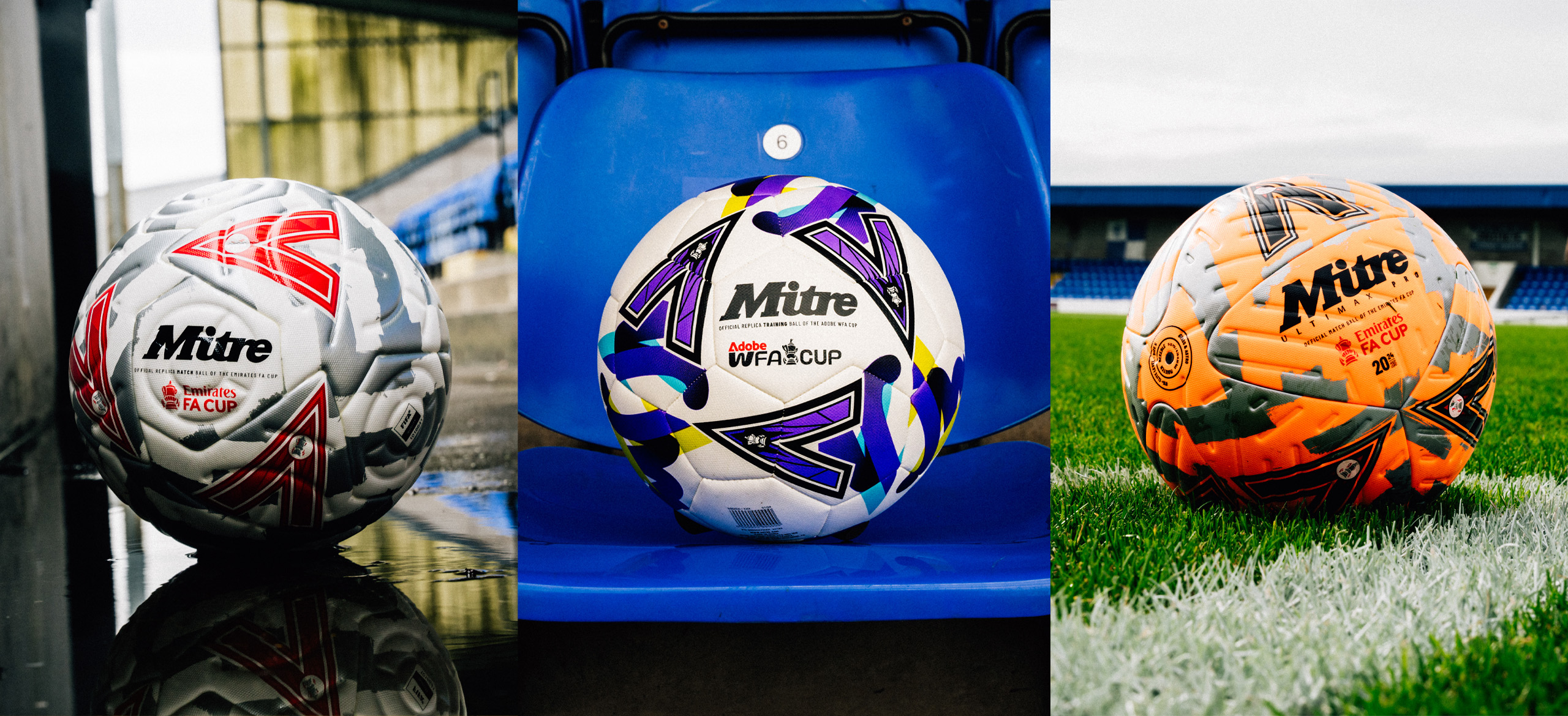 MITRE REVEALS NEW EMIRATES FA CUP & ADOBE WOMEN’S FA CUP BALL DESIGNS FOR THE 2024/25 SEASON